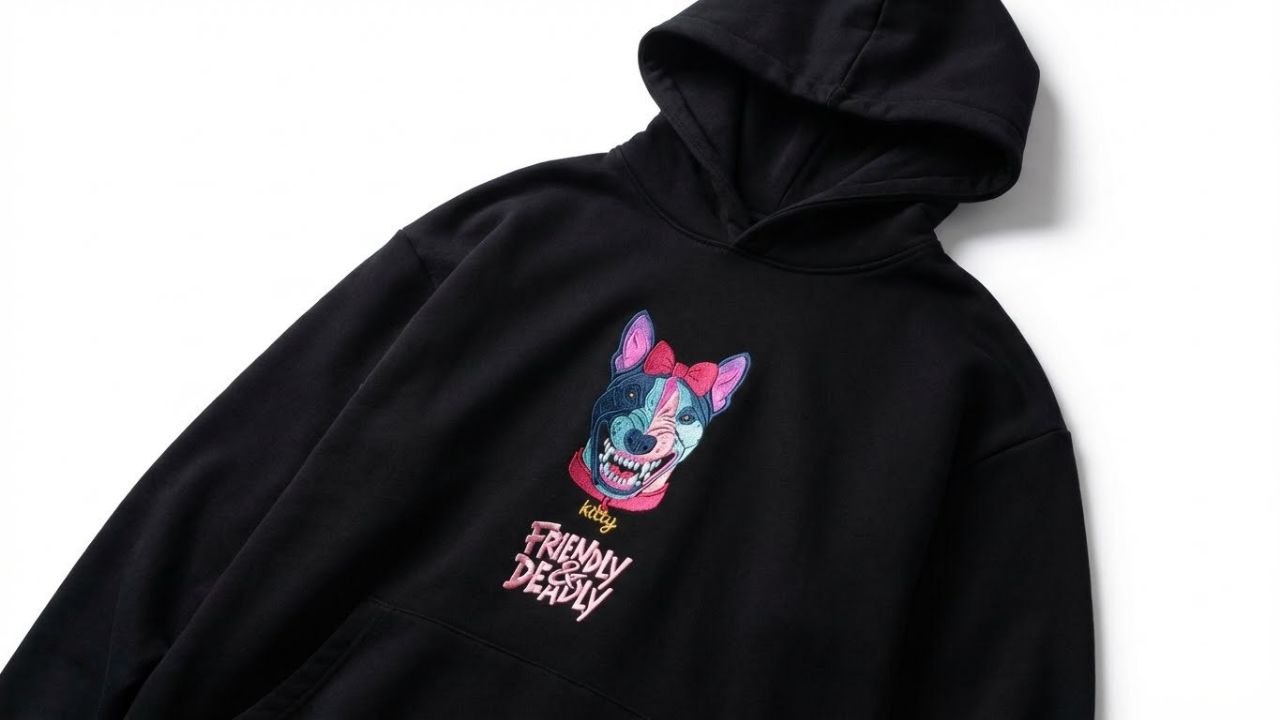 BULL KITTY CORE HOODIE / BLACK